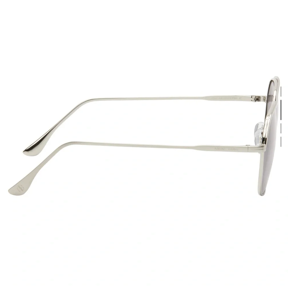 Anine Bing Highland Sunglasses in silver - Picture 2 of 9